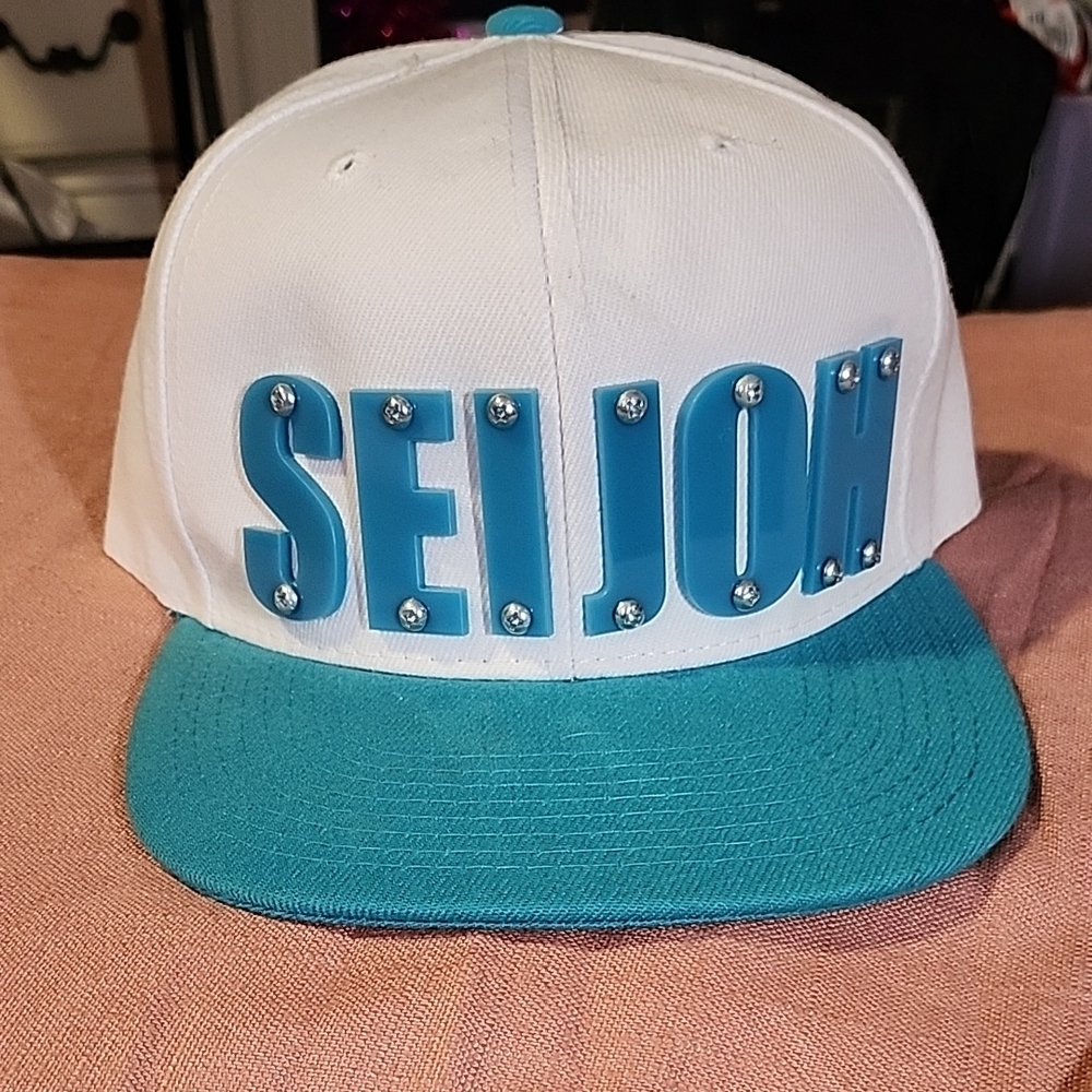 Kids Cap - White and Blue